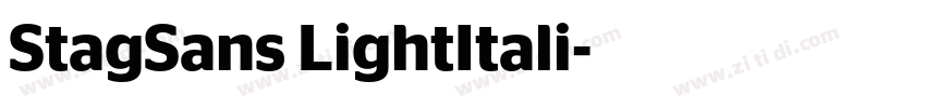 StagSans LightItali字体转换 StagSans LightItali字体转换